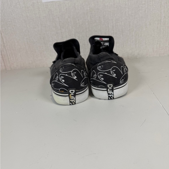 Duffs The dude black canvas slip-on sneakers Size‎ 11 main image 4